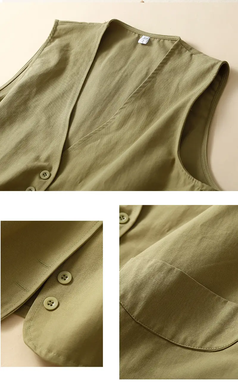 Women Sleeveless Cotton Vest 2026 Spring New Design — feature 17