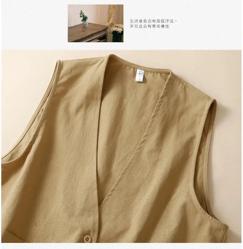 Women Sleeveless Cotton Vest 2026 Spring New Design — feature 5