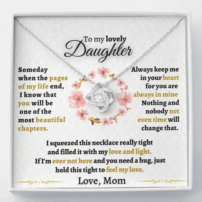 Golden Clavicle Necklace for Women with Eternal Love Message - Image 4