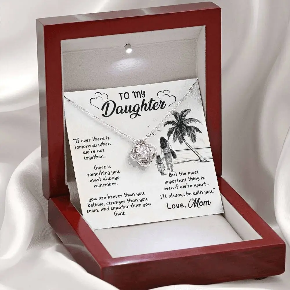 Golden Clavicle Necklace for Women with Eternal Love Message - Image 11