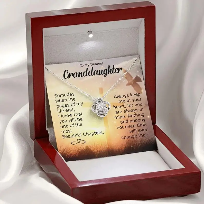 Golden Clavicle Necklace for Women with Eternal Love Message - Image 12
