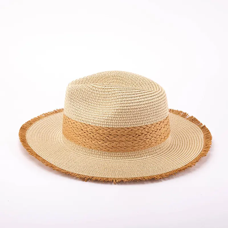 Women Straw Hat Summer Retro Large Bristle Sun Hat - Image 7