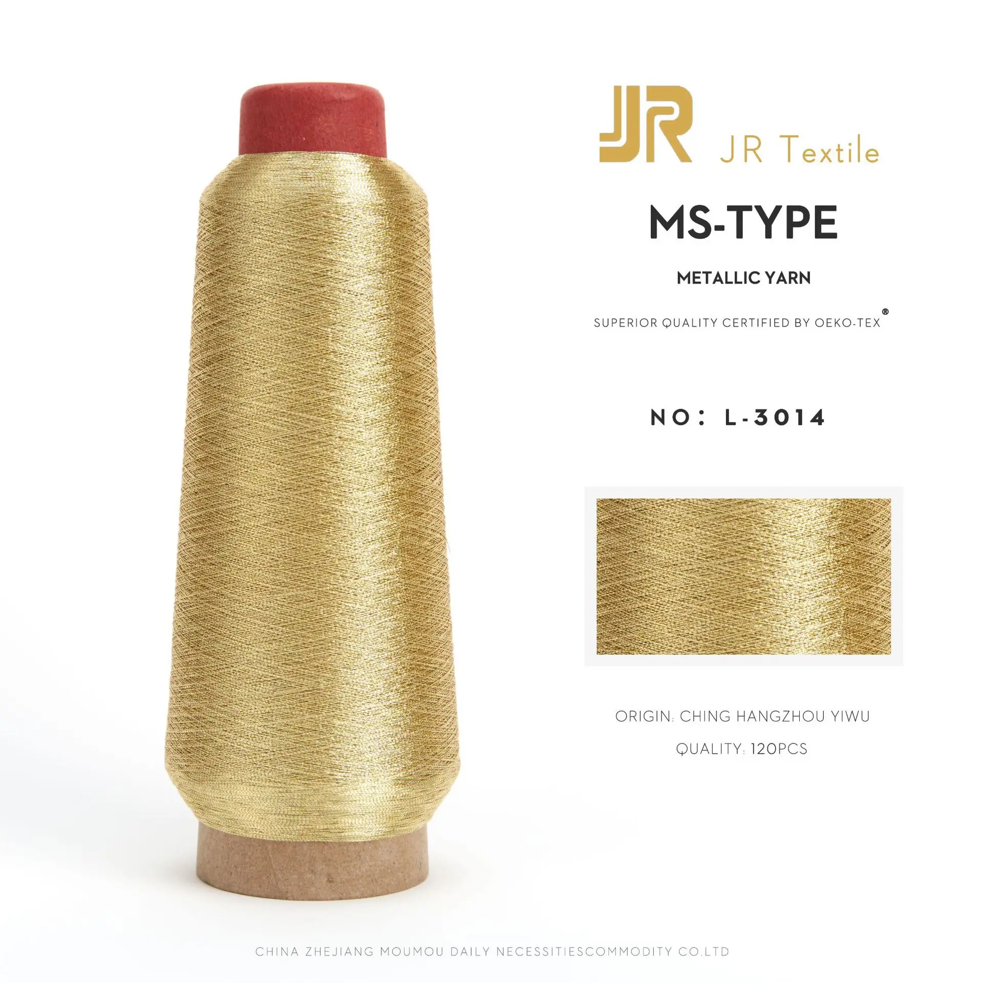 Jingri Factory Direct Sales Ms Type 150D Gold Silver Thread Patch Cross Stitch Computer Embroidery - Image 7