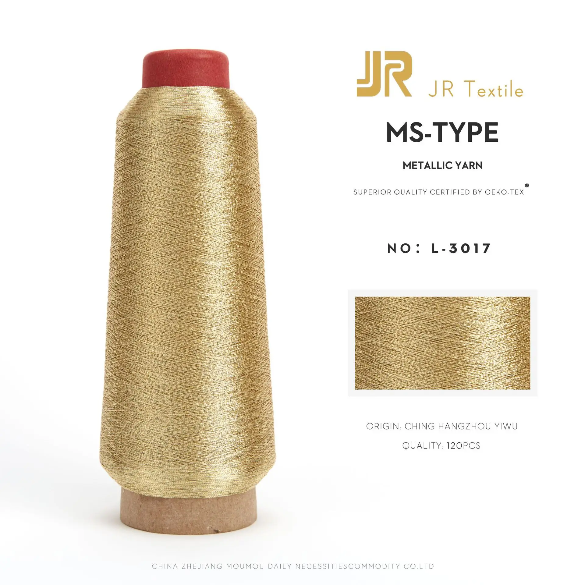 Jingri Factory Direct Sales Ms Type 150D Gold Silver Thread Patch Cross Stitch Computer Embroidery - Image 9