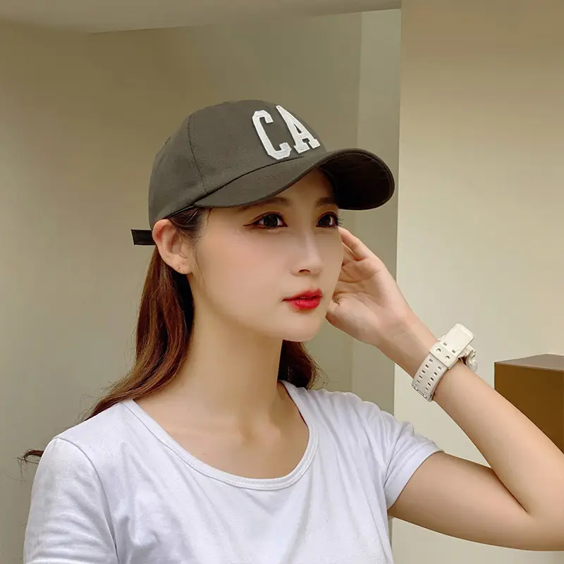 Men's Brown CA Embroidered Baseball Cap - Image 8
