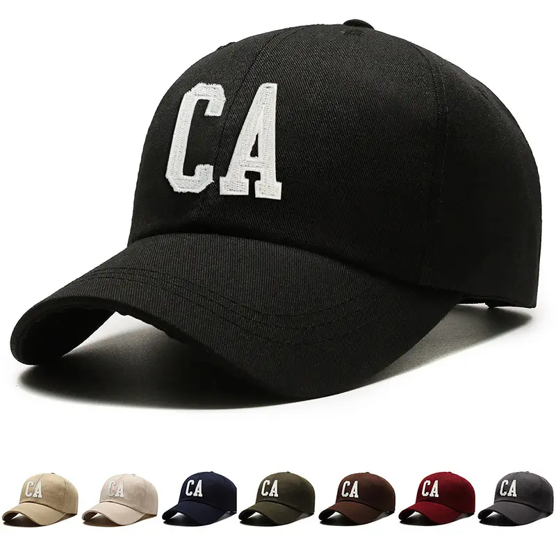 Men's Brown CA Embroidered Baseball Cap - Image 12