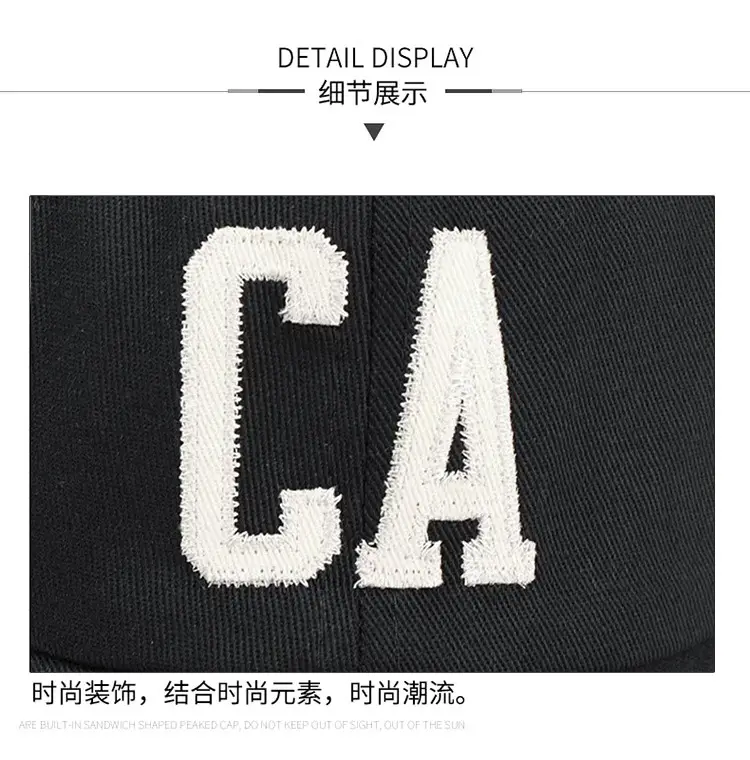 Men's Brown CA Embroidered Baseball Cap — feature 10