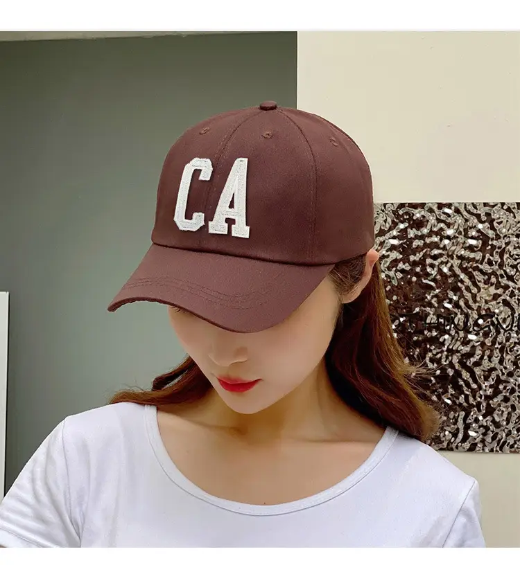 Men's Brown CA Embroidered Baseball Cap — feature 21