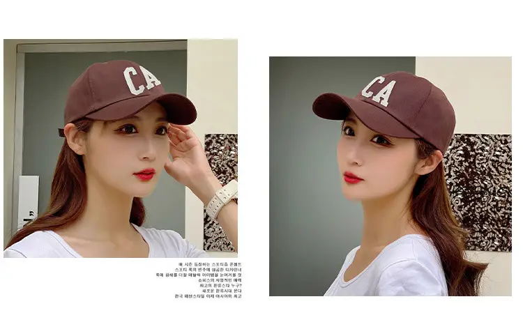 Men's Brown CA Embroidered Baseball Cap — feature 22