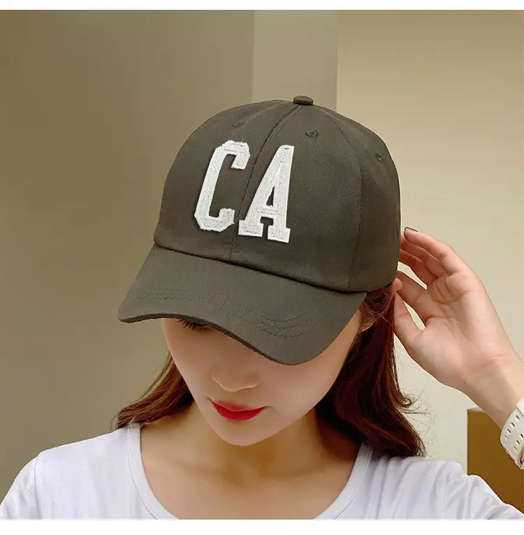 Men's Brown CA Embroidered Baseball Cap — feature 35