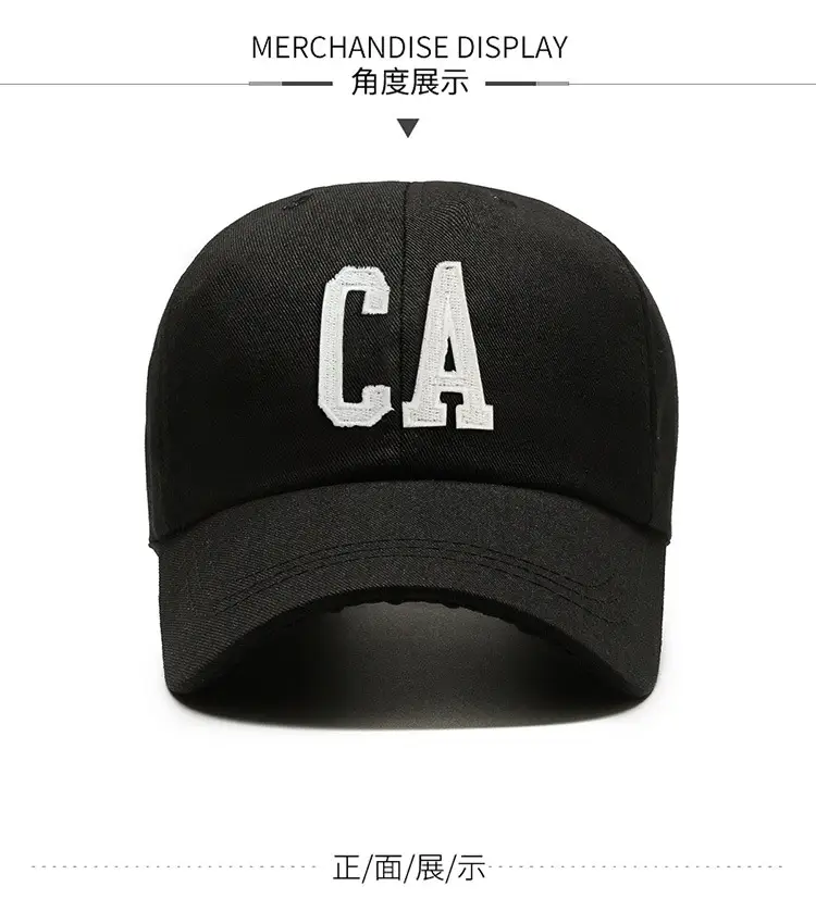 Men's Brown CA Embroidered Baseball Cap — feature 4