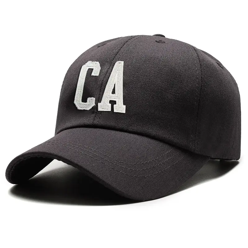 Men's Brown CA Embroidered Baseball Cap - Image 3