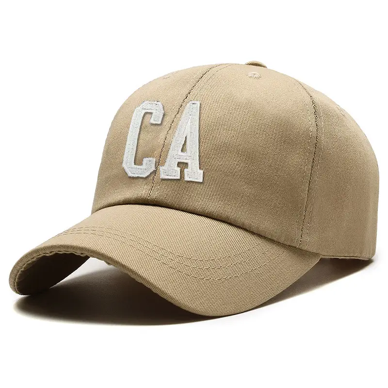 Men's Brown CA Embroidered Baseball Cap - Image 5