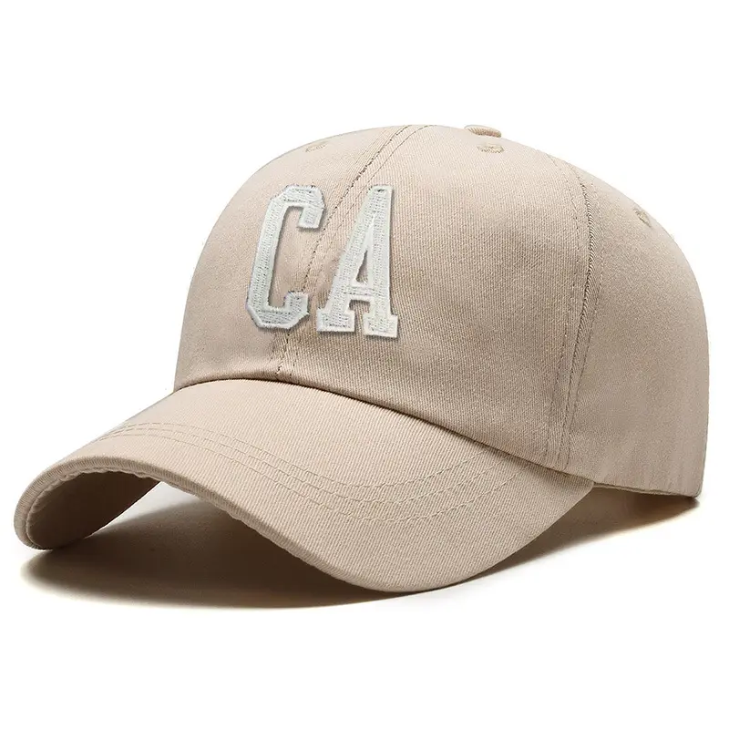 Men's Brown CA Embroidered Baseball Cap - Image 7