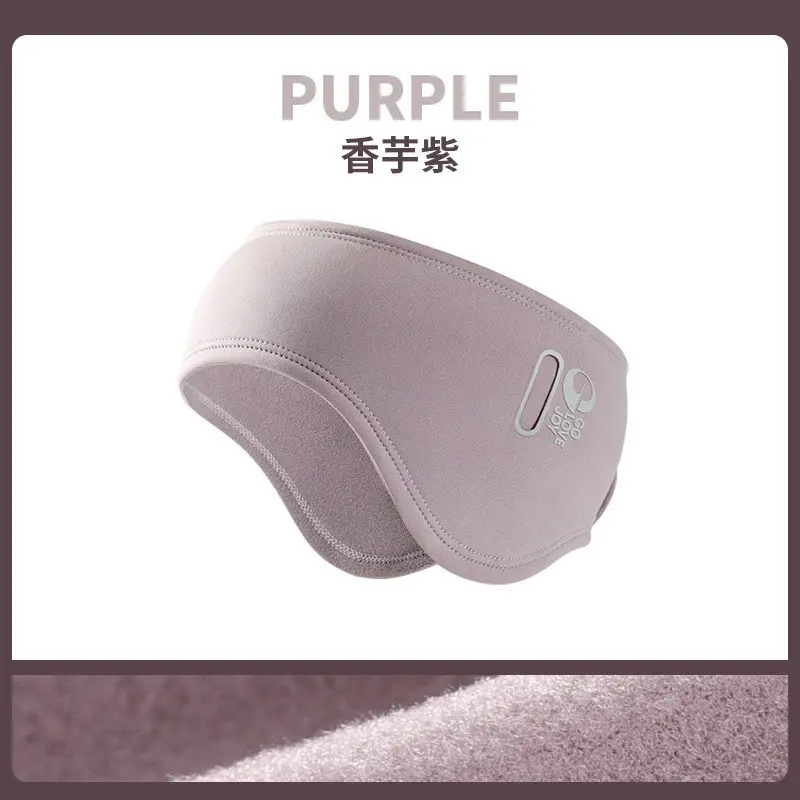 Purple Women's Warm Ear Muffs with Windproof Design - Image 18