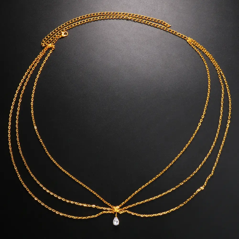 2022 Rhinestone Waist Chain Necklace for Women - Image 4