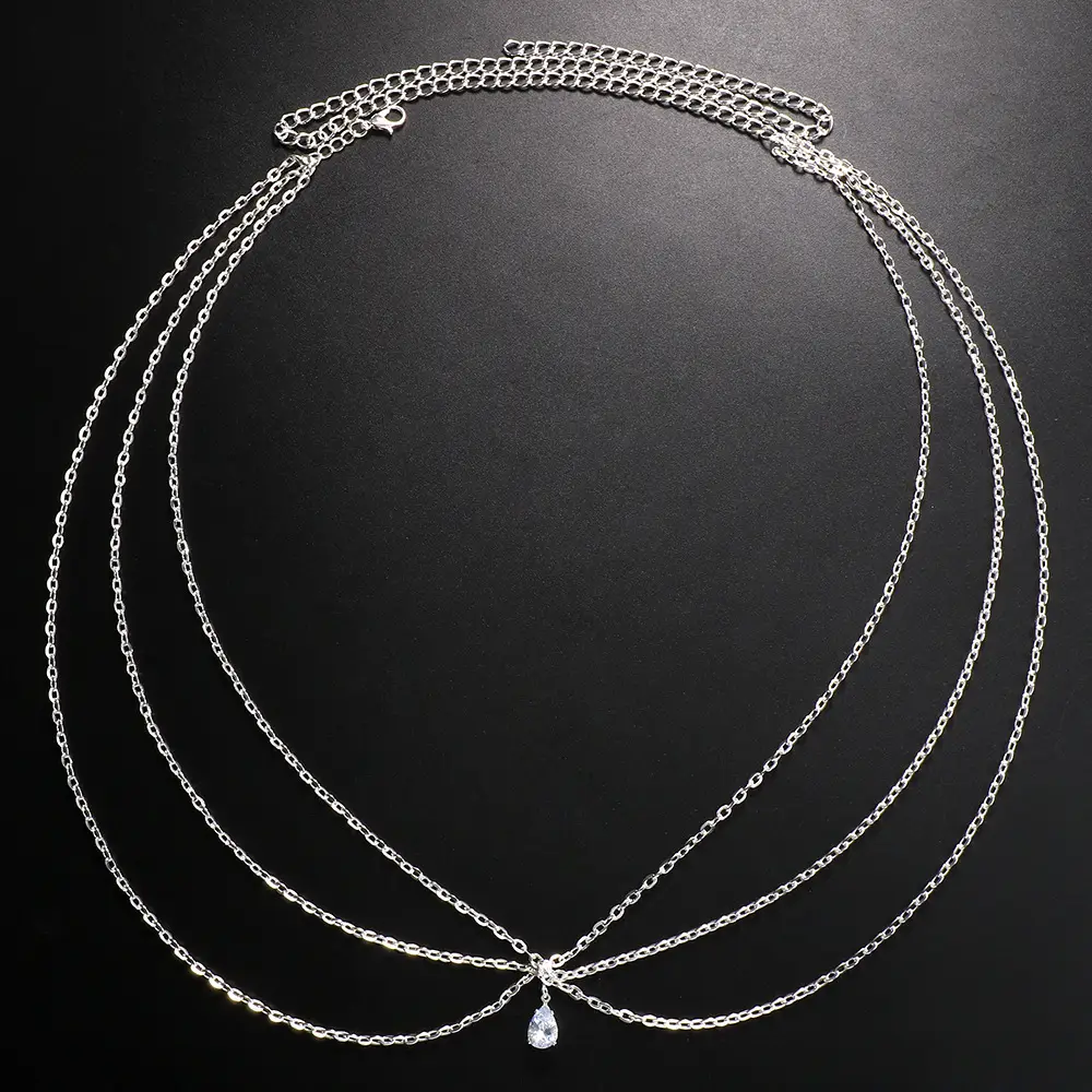 2022 Rhinestone Waist Chain Necklace for Women