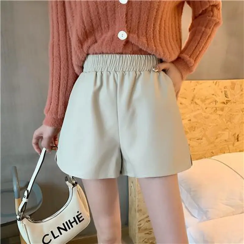 Plus Size Leather Shorts Women Spring Summer 2025 - Image 12
