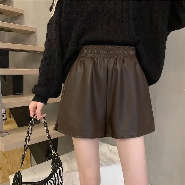 Plus Size Leather Shorts Women Spring Summer 2025 — feature 12