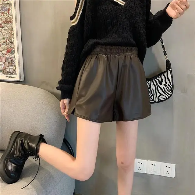 Plus Size Leather Shorts Women Spring Summer 2025 — feature 13