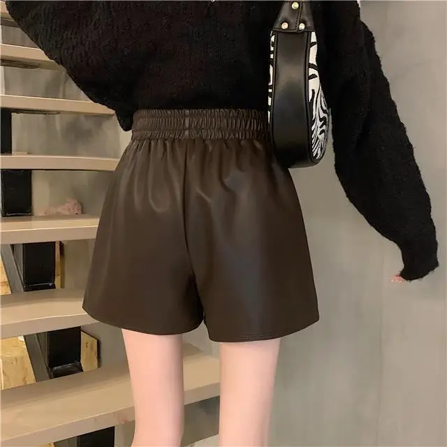 Plus Size Leather Shorts Women Spring Summer 2025 — feature 14