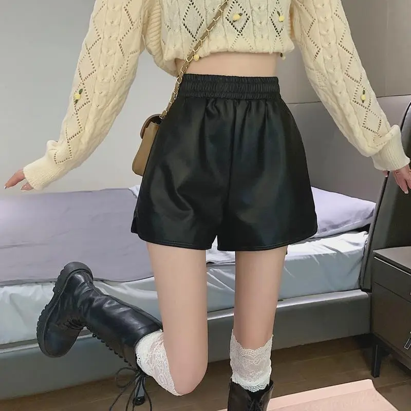Plus Size Leather Shorts Women Spring Summer 2025 — feature 18