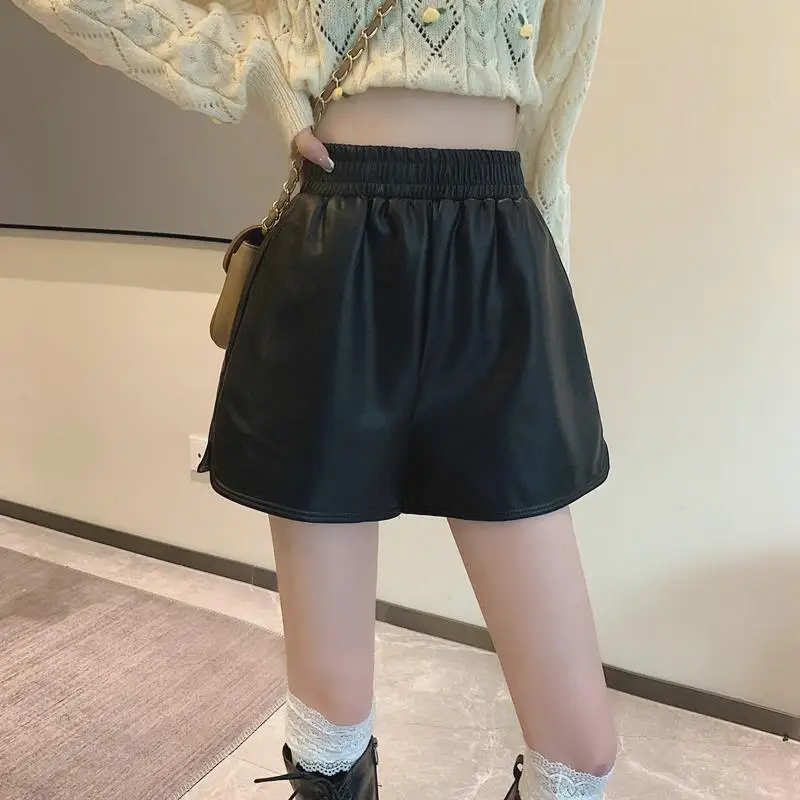 Plus Size Leather Shorts Women Spring Summer 2025 — feature 20