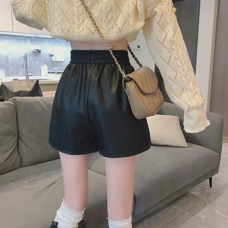 Plus Size Leather Shorts Women Spring Summer 2025 — feature 24