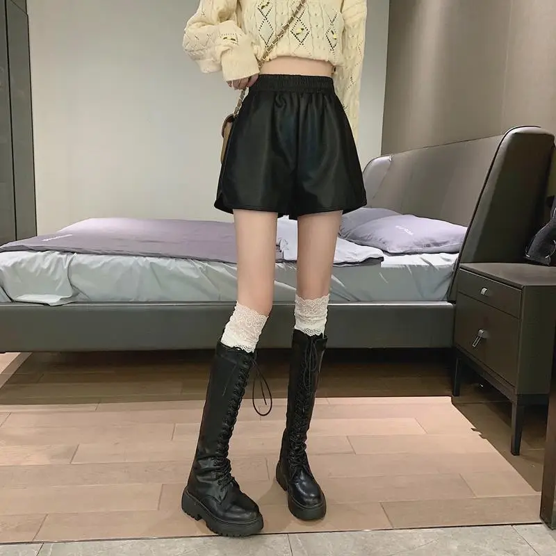Plus Size Leather Shorts Women Spring Summer 2025 — feature 27