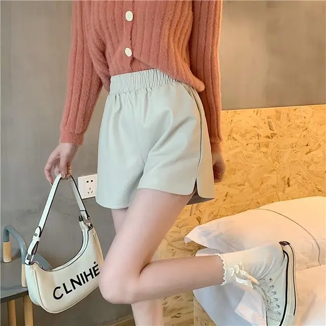 Plus Size Leather Shorts Women Spring Summer 2025 — feature 9