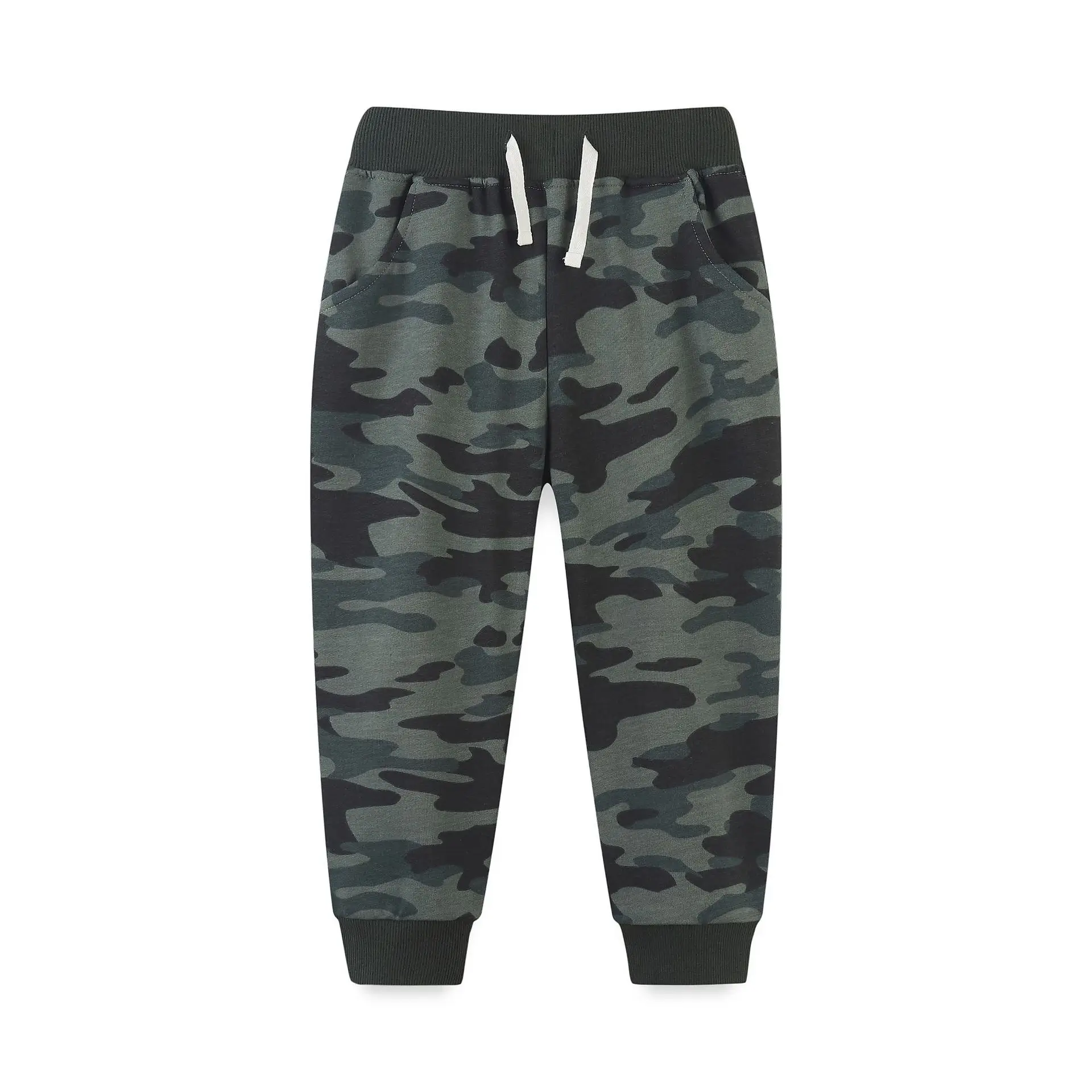 Autumn Camo Lace-Up Boys Pants European Style
