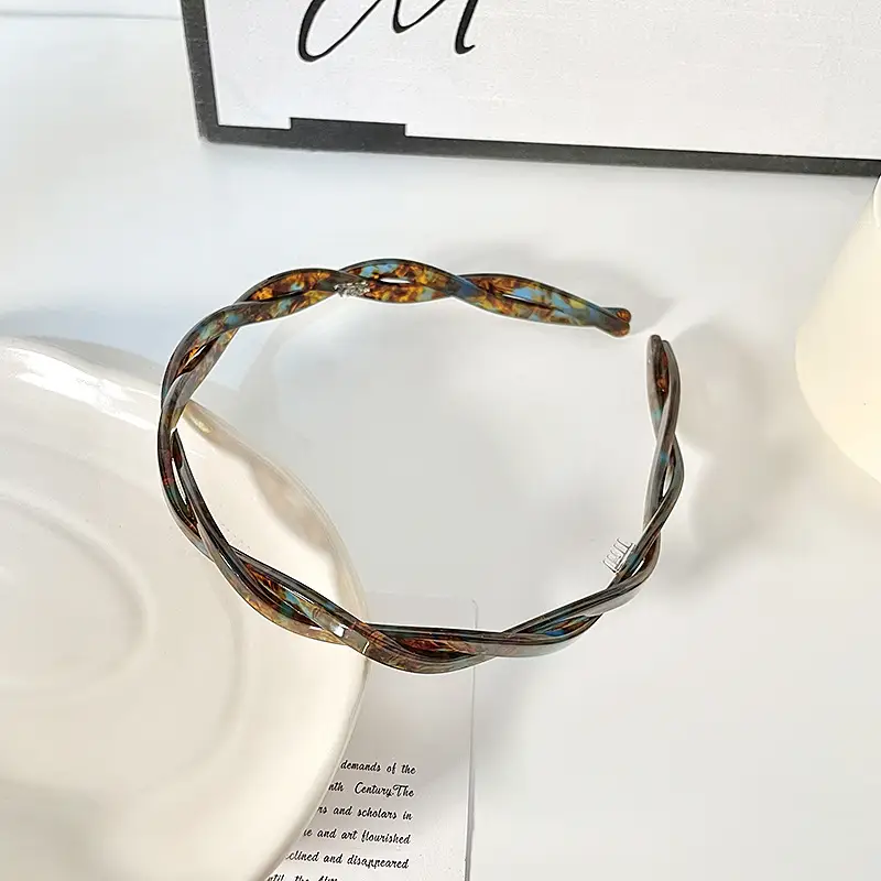 Shark Clip Autumn Winter Real Acetate Korean Marble Pattern - Image 19