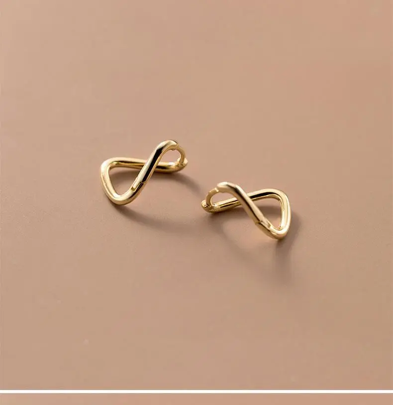 Geometric Line Simple Earrings Women's 925 Silver — feature 11