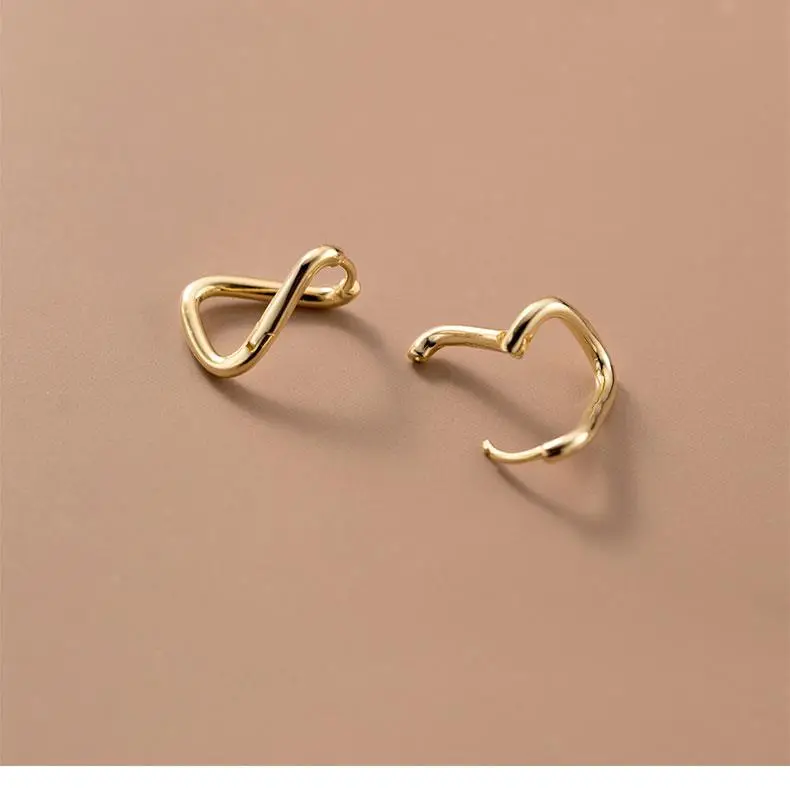 Geometric Line Simple Earrings Women's 925 Silver — feature 12