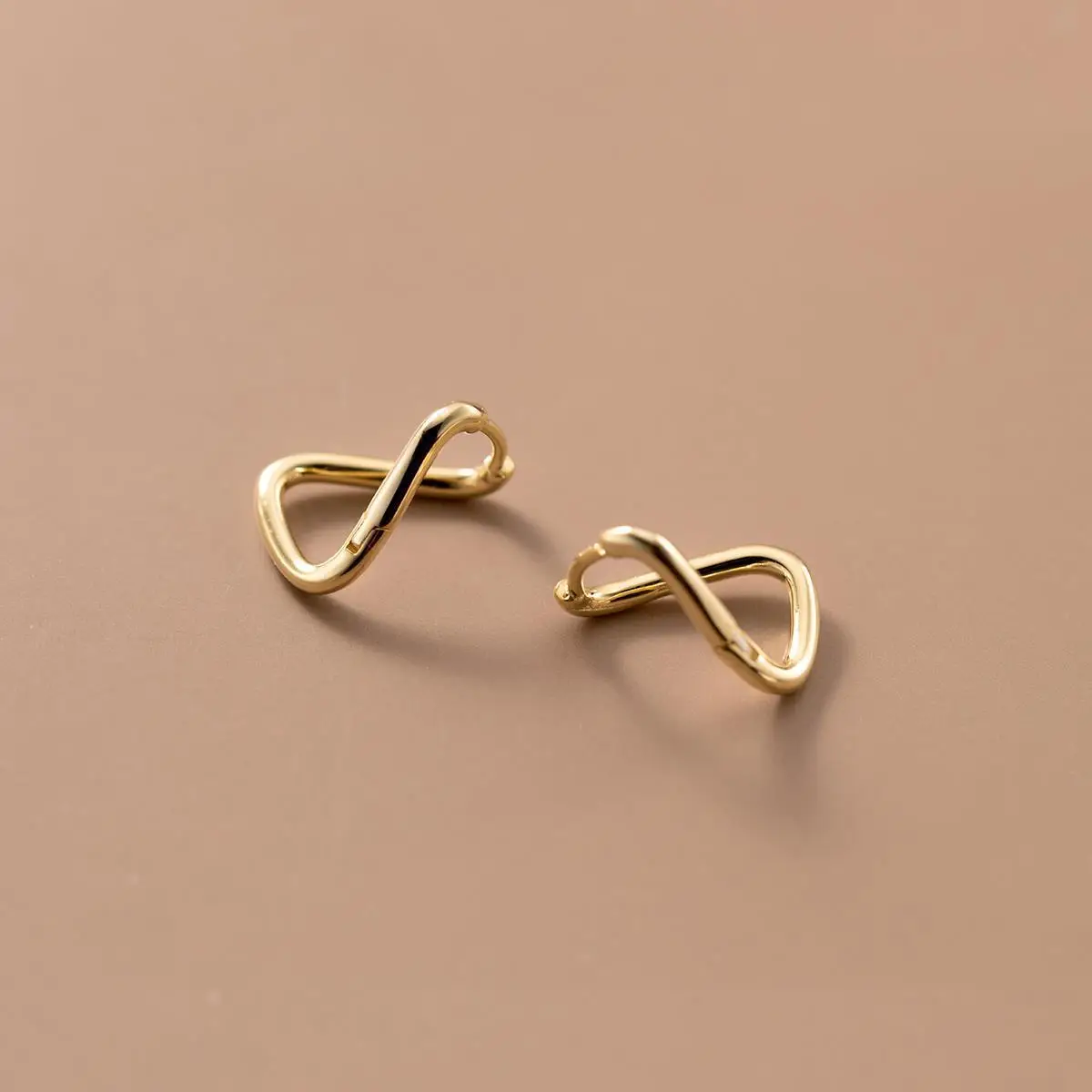 Geometric Line Simple Earrings Women's 925 Silver - Image 2