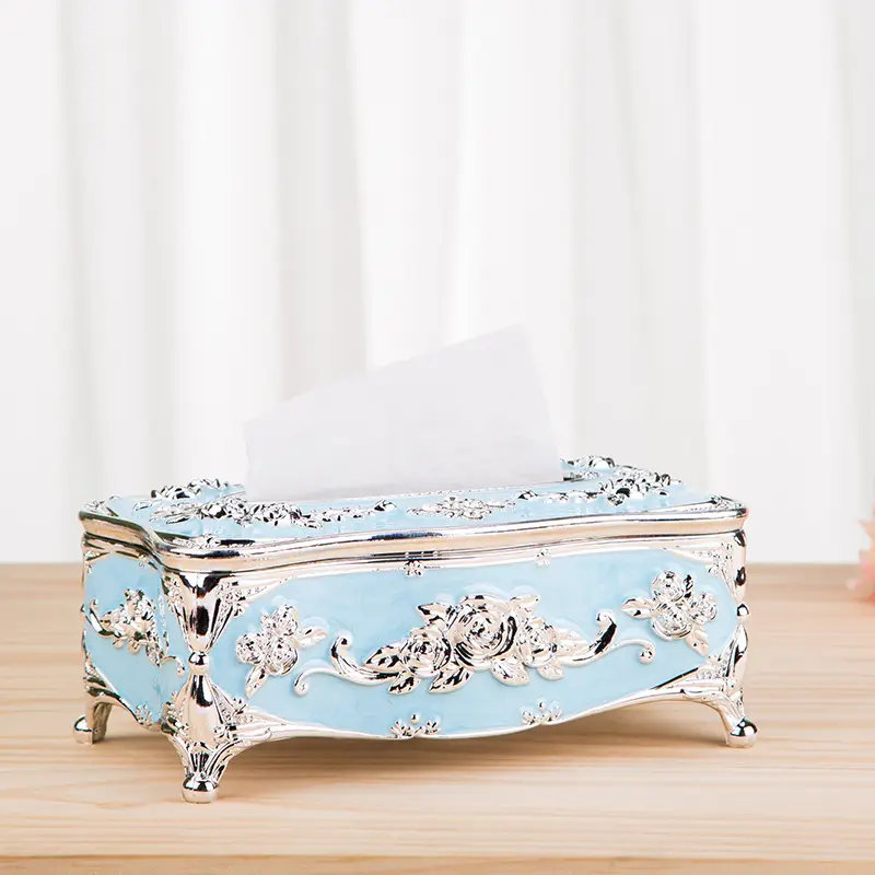 Luxury Gold Tissue Box 9x9x13cm Gao Rui Design - Image 11