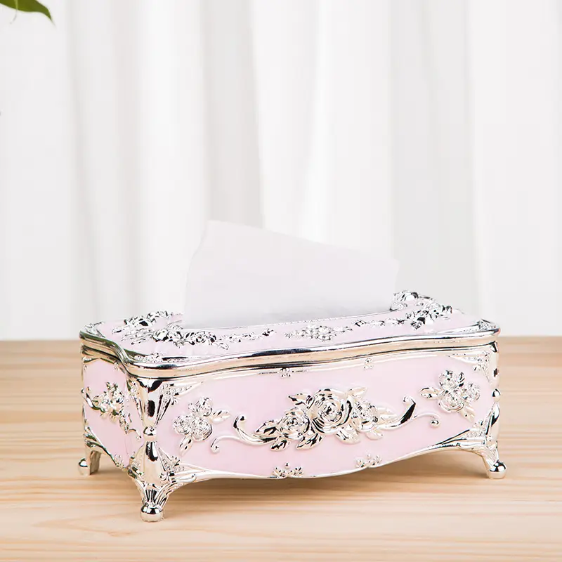 Luxury Gold Tissue Box 9x9x13cm Gao Rui Design - Image 6