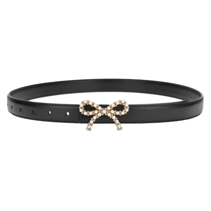 Green Pearl Buckle Belt for Women - Image 24
