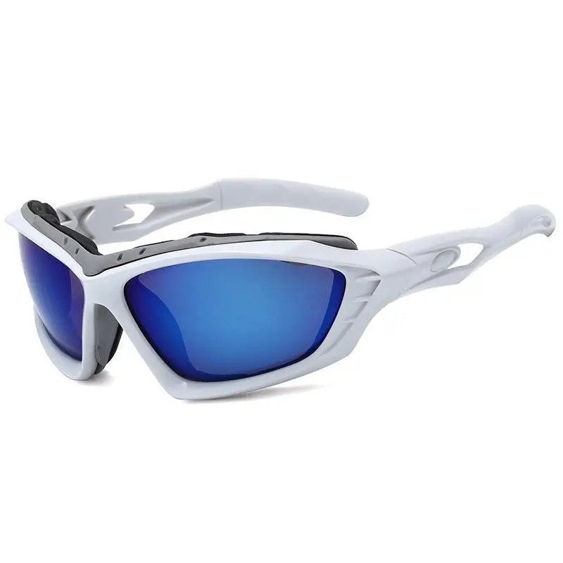 Men's UV400 Riding Glasses Windproof Black - Image 8