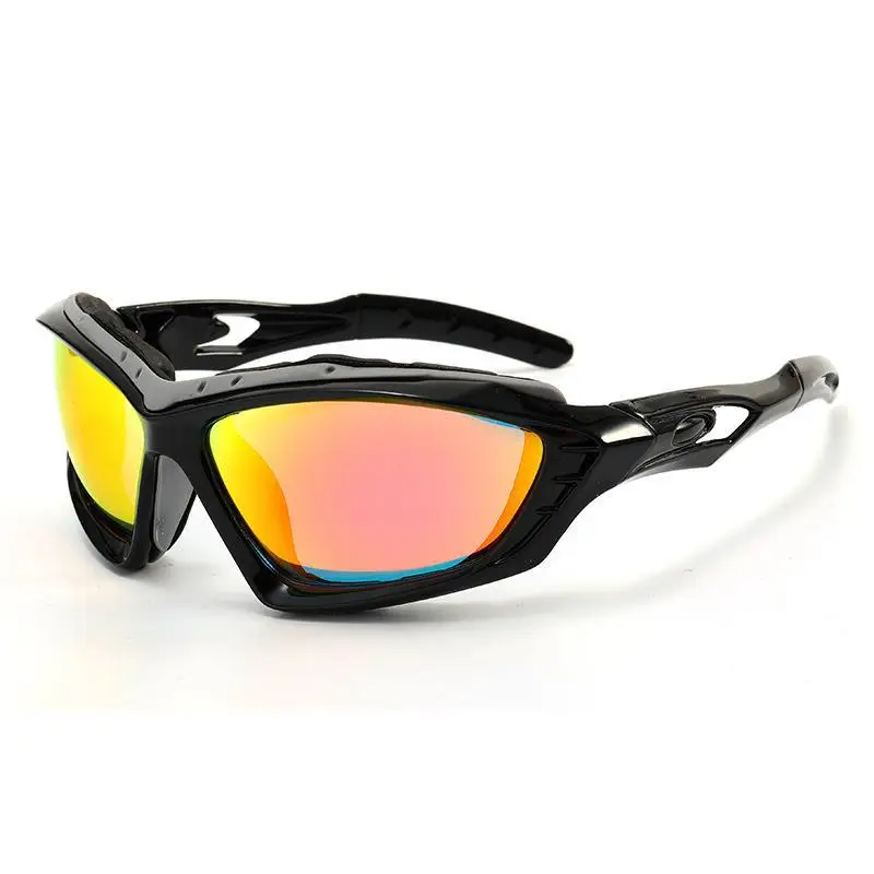 Men's UV400 Riding Glasses Windproof Black - Image 10