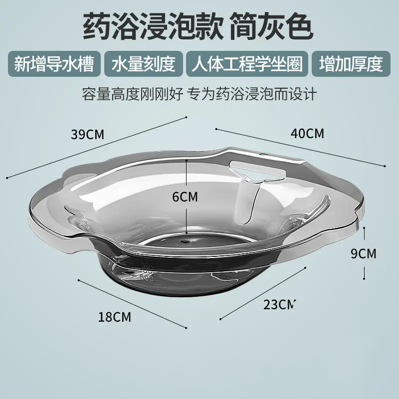 White Premium Design Free Shipping Bidet Wash Butt Women Soak Medicine Private Part Pregnant Women Free Squatting Basin Toilet Basin Elderly Care Basin Flushable - Image 11