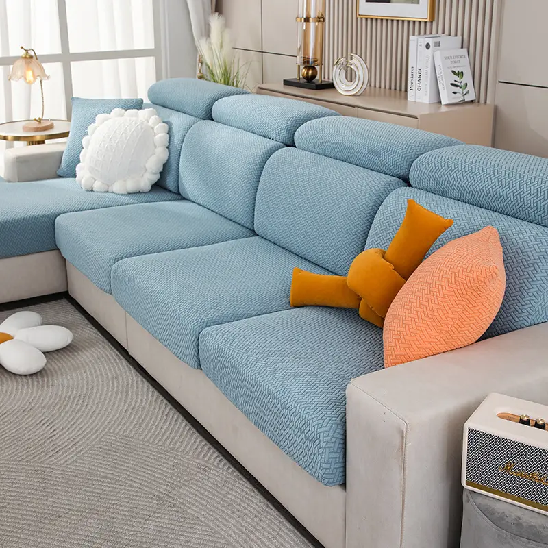 Light Luxury Twill Sofa Cover Yellow 4S