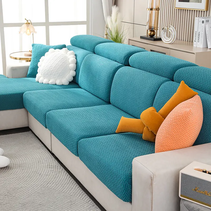 Light Luxury Twill Sofa Cover Yellow 4S