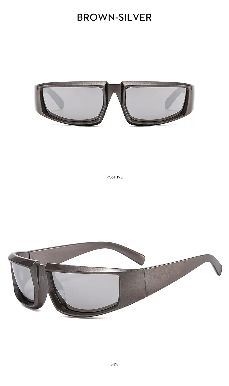Futuristic Silver Hip-Hop Sunglasses Y2K 2022 — feature 14