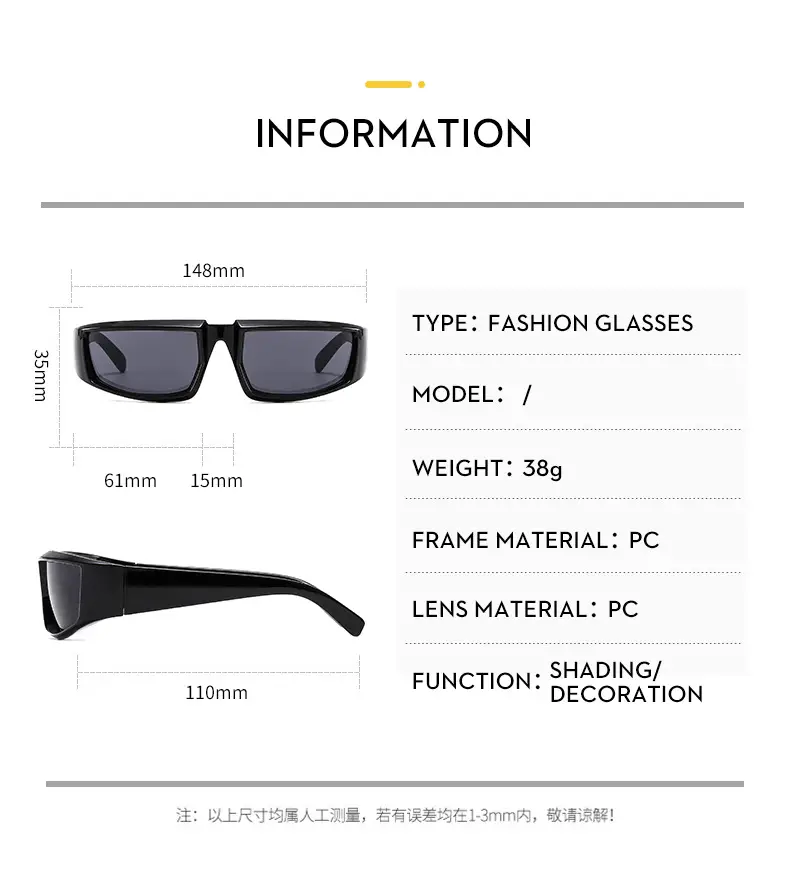 Futuristic Silver Hip-Hop Sunglasses Y2K 2022 — feature 6