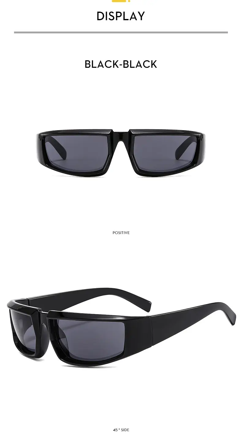 Futuristic Silver Hip-Hop Sunglasses Y2K 2022 — feature 8