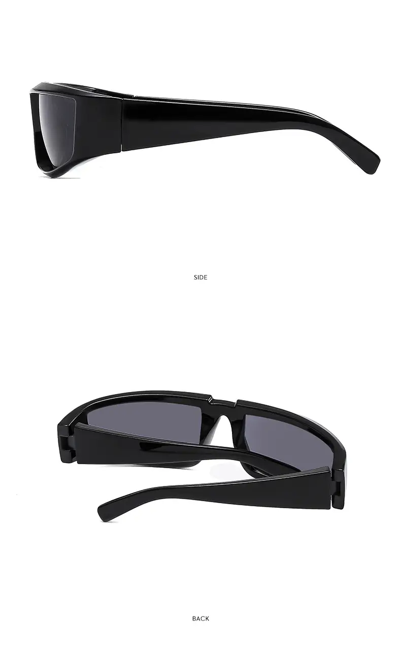 Futuristic Silver Hip-Hop Sunglasses Y2K 2022 — feature 9