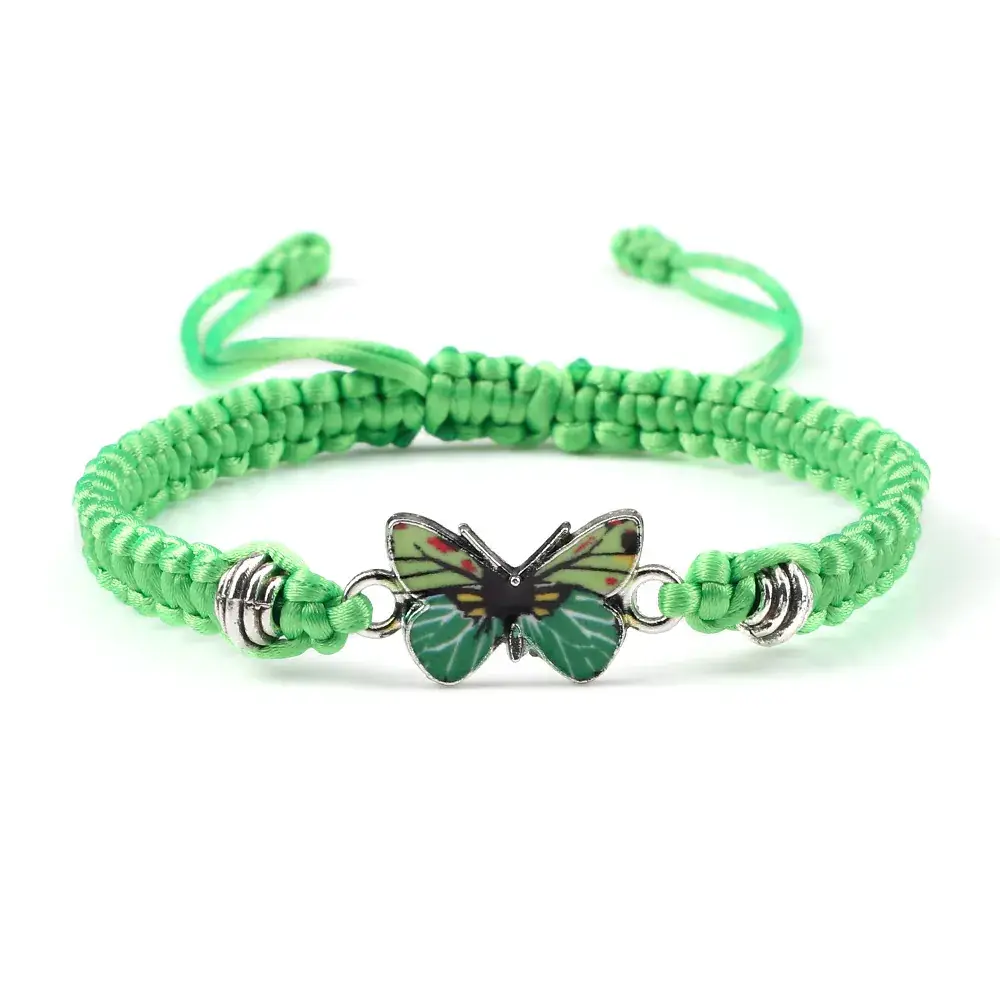 Hand-Woven Butterfly Couple Bracelets for Men Women