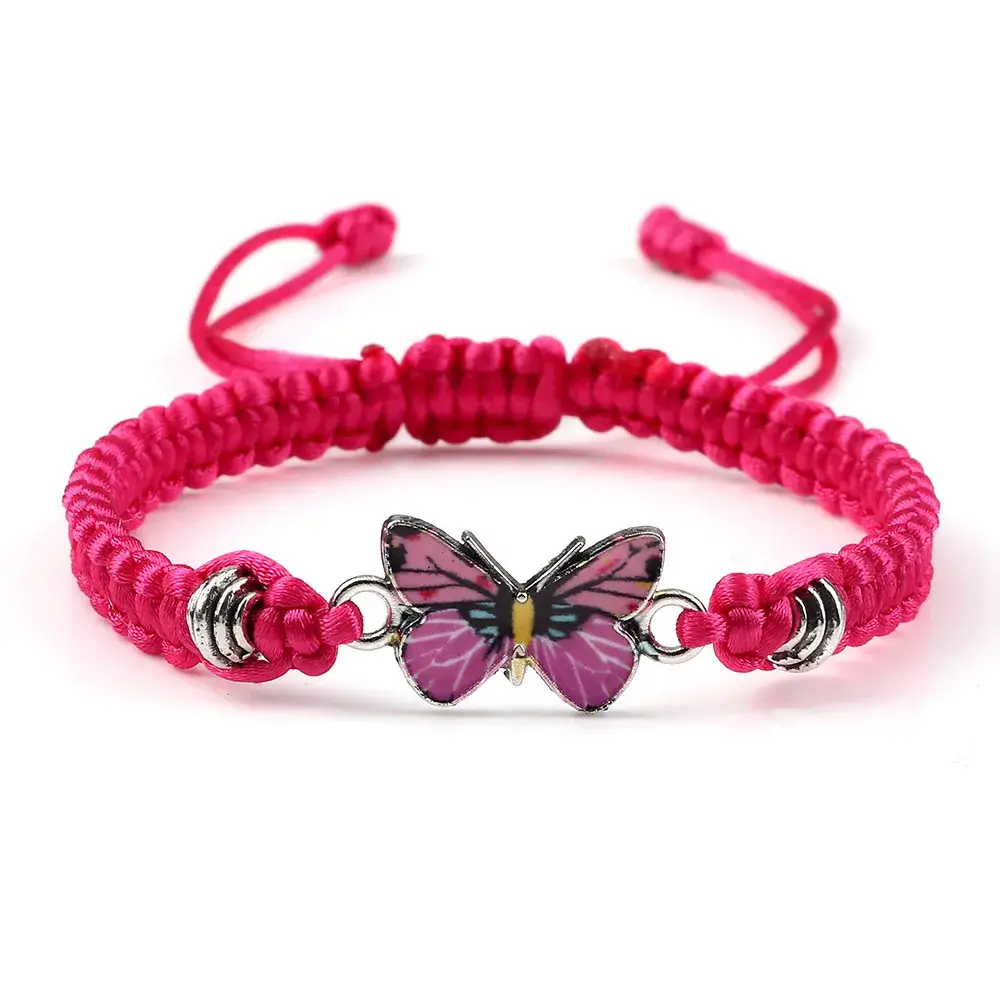 Hand-Woven Butterfly Couple Bracelets for Men Women