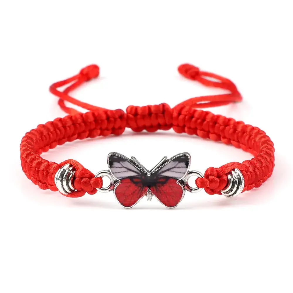 Hand-Woven Butterfly Couple Bracelets for Men Women